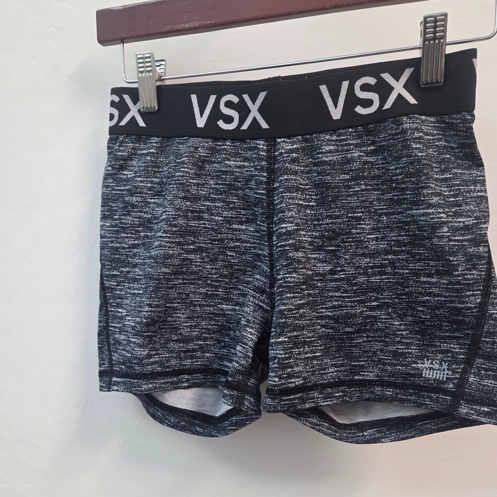 Victoria’s Secret VSX workout/yoga shorts Size Small‎ Black and White Spandex
